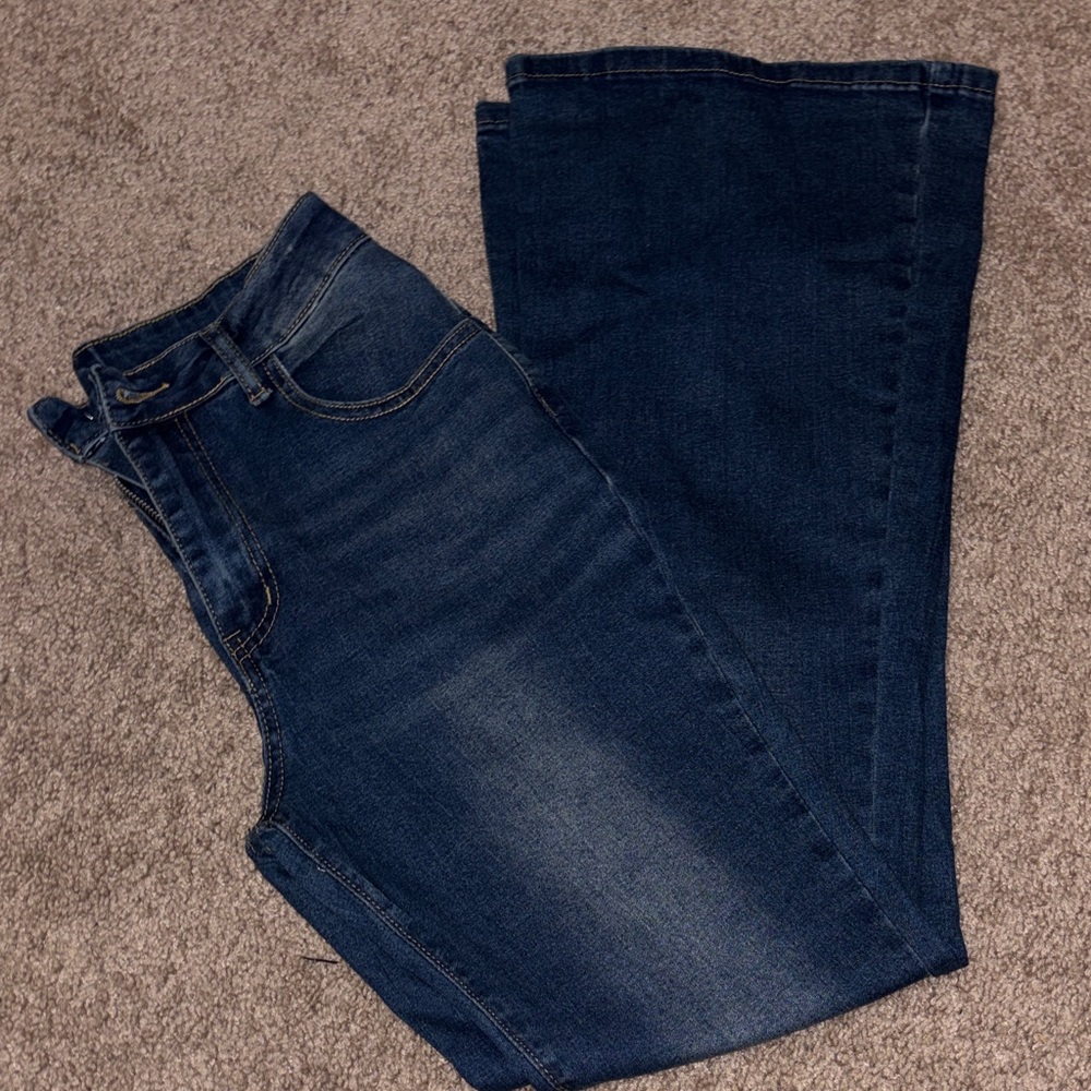 Zara Dark Blue Flare Women's Jeans